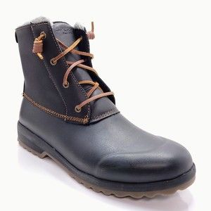 Sperry Maritime Repel Womens Black Duck Boots Rain Snow Insulated Size 12